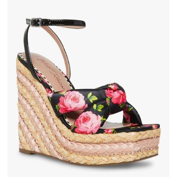 Betsey Johnson Pansie Wedge Sandal - Picture 1 of 7